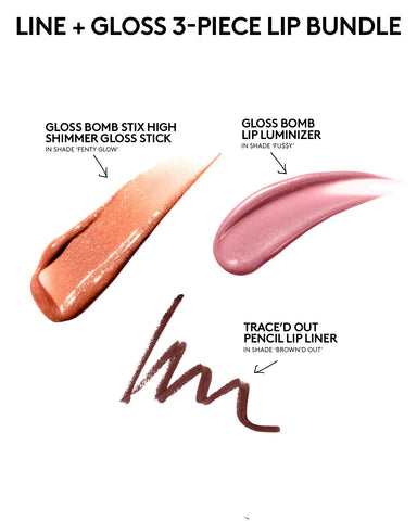 Line + Gloss 3-Piece Lip Bundle