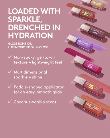 Gloss Bomb Oil Luminizing Lip Oil 'N Gloss — Razzberry Jamz