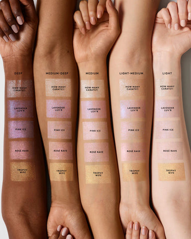 Diamond Bomb All-Over Diamond Veil — Pink Ice