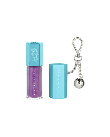 Smurfette Effect Gloss Bomb Universal Lip Luminizer + Keychain