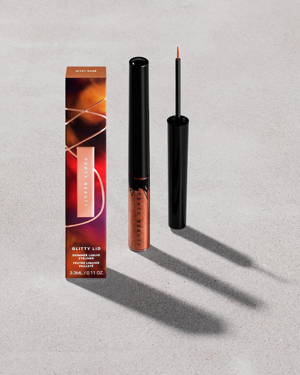 Glitty Lid Shimmer Liquid Eyeliner — Bronze All Ova Collection: Ritzy Rose